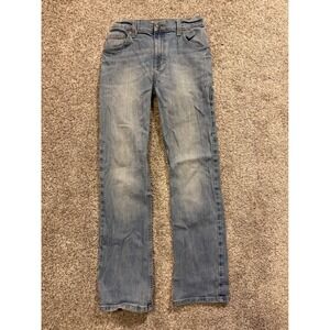 Wrangler Jeans Boys 14 Blue 20X Regular Fit Adjustable Waist Western Denim